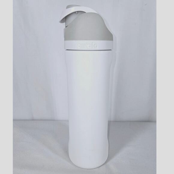 OWALA FREESIP WHITE 24oz STAINLESS STEEL COLD BEVERAGE BPA FREE BOTTLE, W/ STRAW - Picture 2 of 14